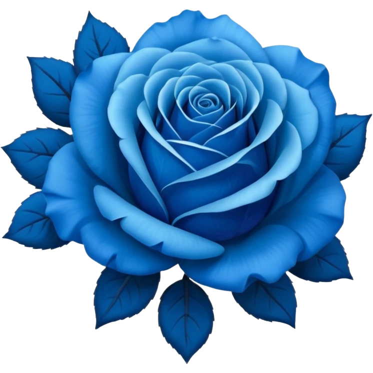 blue rose bouquet emoji