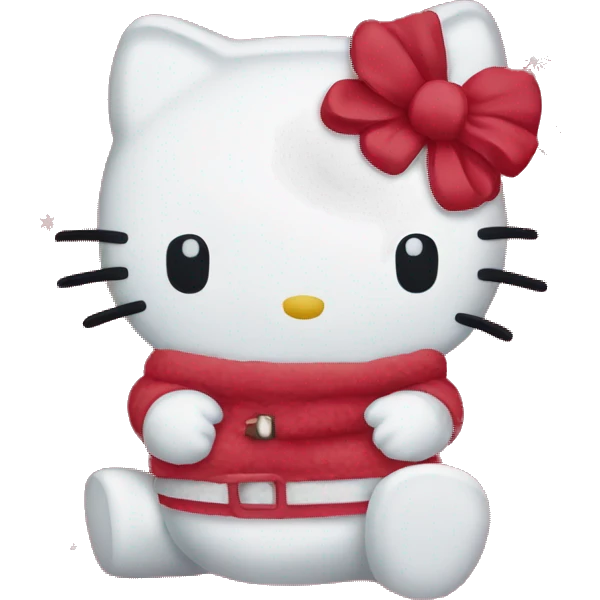 Hello kitty Christmas blanket emoji
