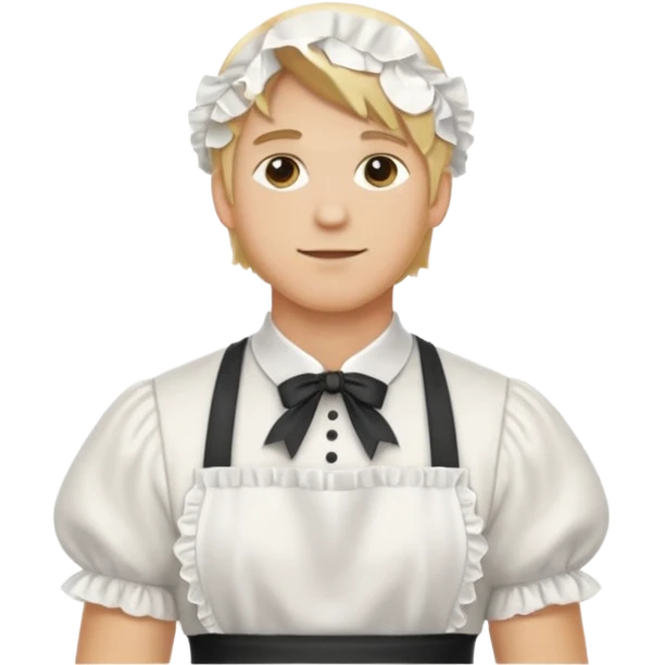 blond male maid emoji