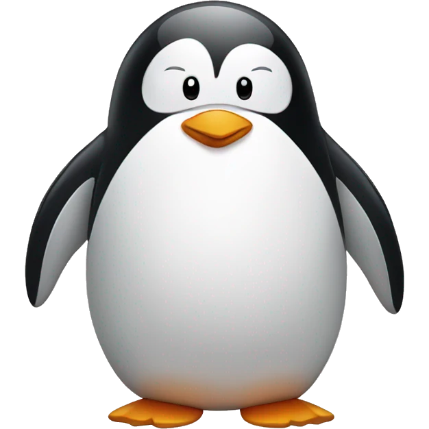a penguin massaging emoji