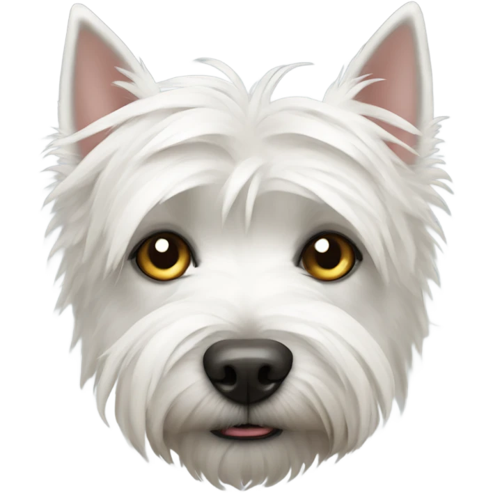 west highland terrier see no evil emoji