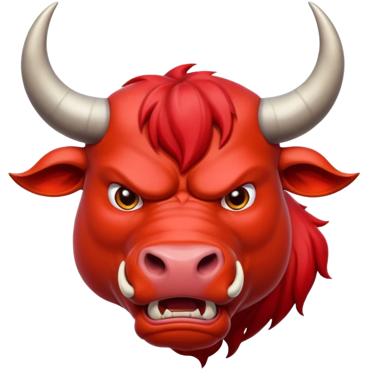 A dangerous bull symbol emoji