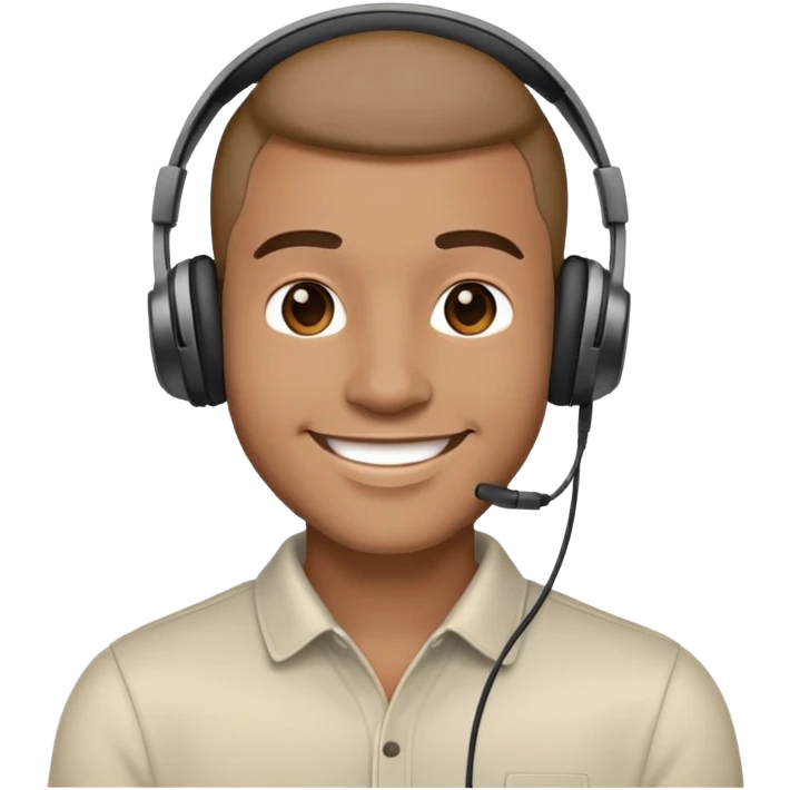 man with headphones emoji