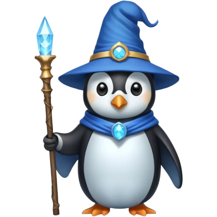 Penguin Wizard emoji