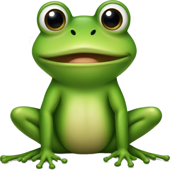frog with letter X emoji