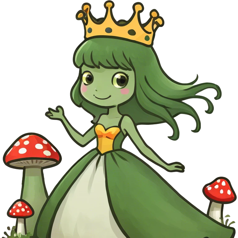 Mushroom princess emoji