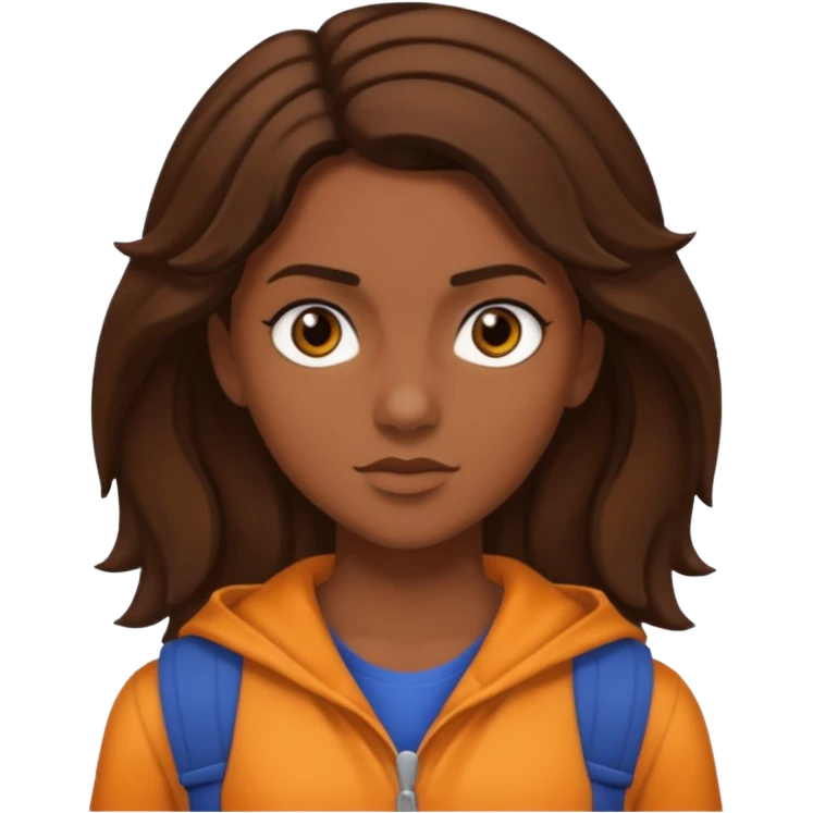 Black Annabeth Chase as Leah Jeffries with brown hair emoji