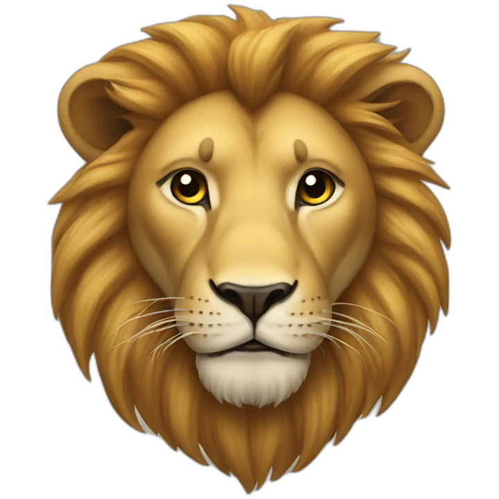Un lion emoji
