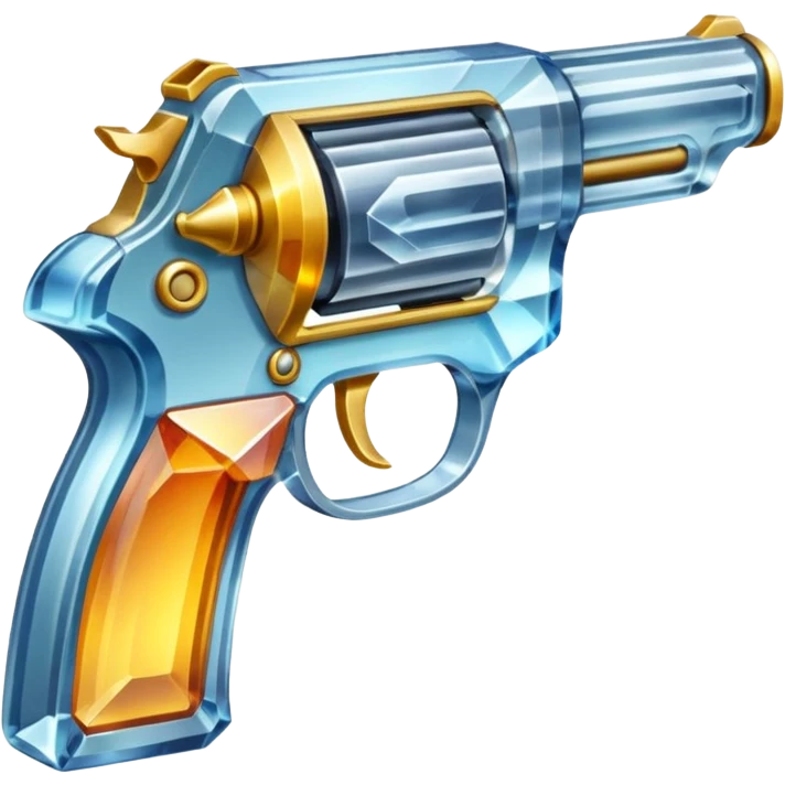 Crystal gun emoji