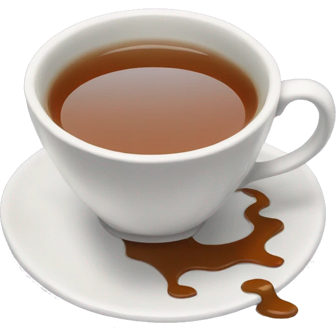tea cup spill emoji