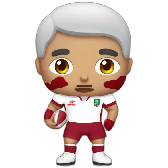 Marcus Smith rugby player bleeding emoji
