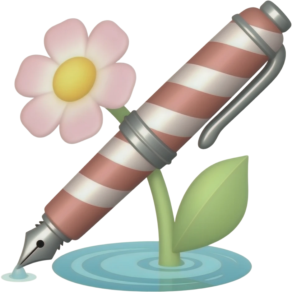 Plumera flor kawaii emoji