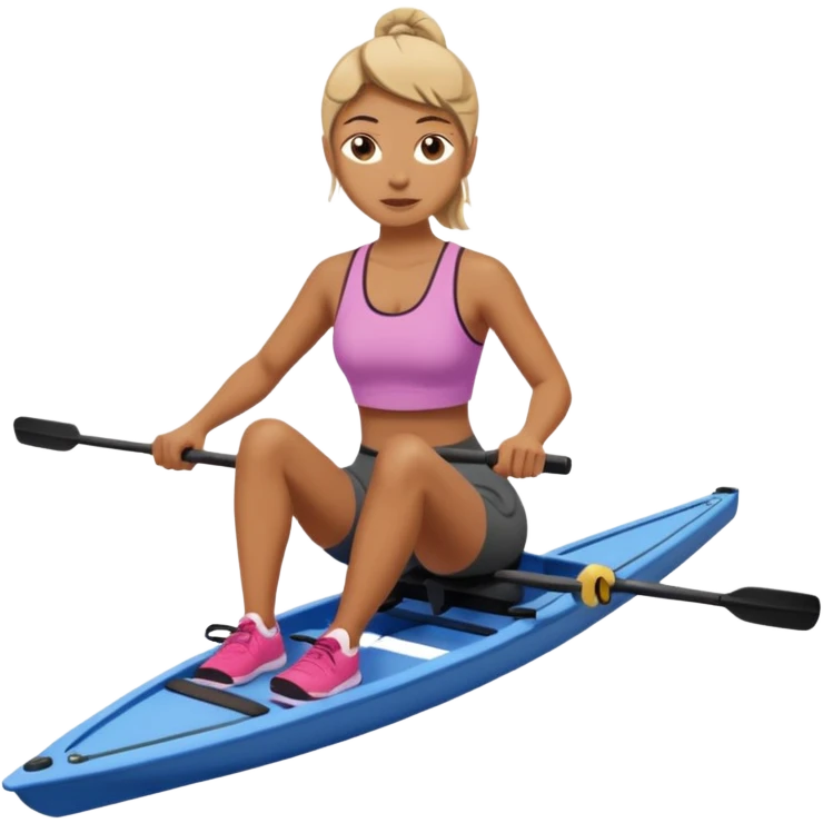 women workout  rowing  emoji