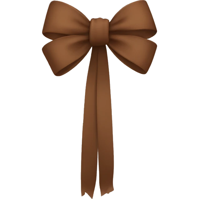 brown bow emoji
