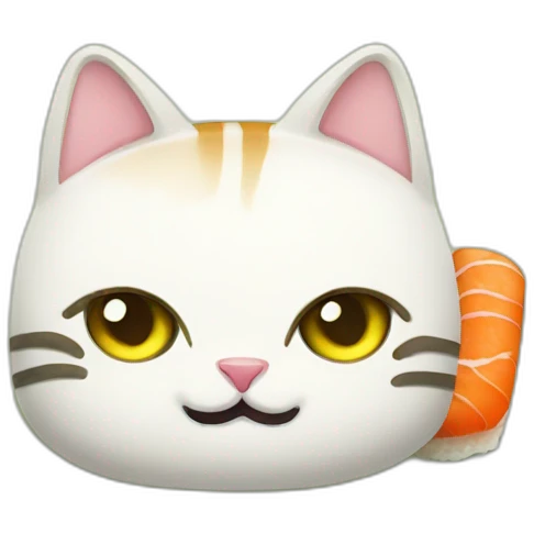 sushi cat emoji