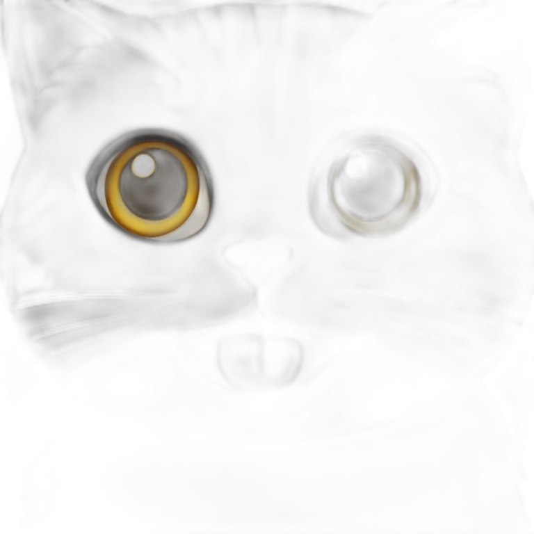 Grey cat Scottish fold laught emoji