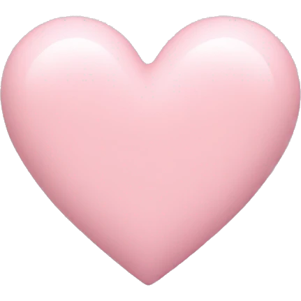 Pastel pink heart  emoji