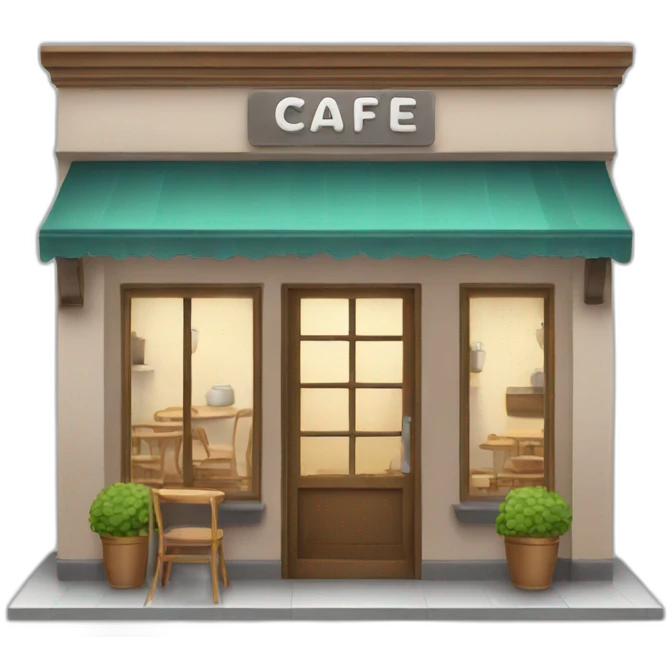 cafe building emoji