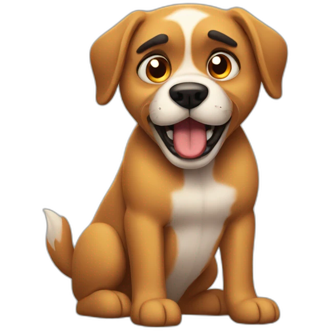 Angery dog emoji