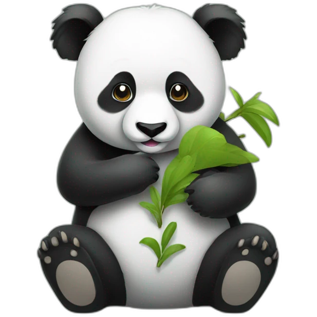 Panda avec un koala emoji
