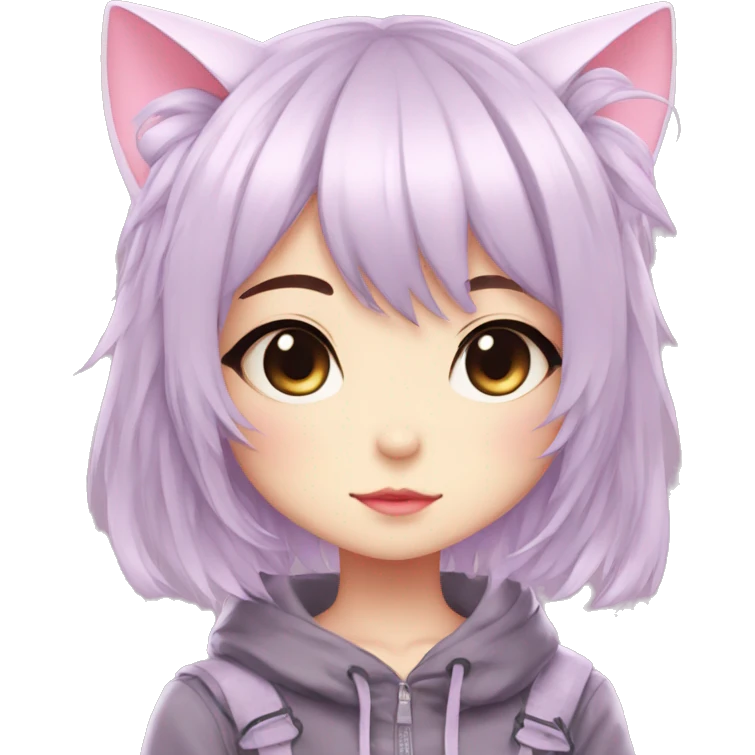 Edgy Kawaii Cute Cool Beautiful Elegant Pretty Pastel Anime Catgirl emoji