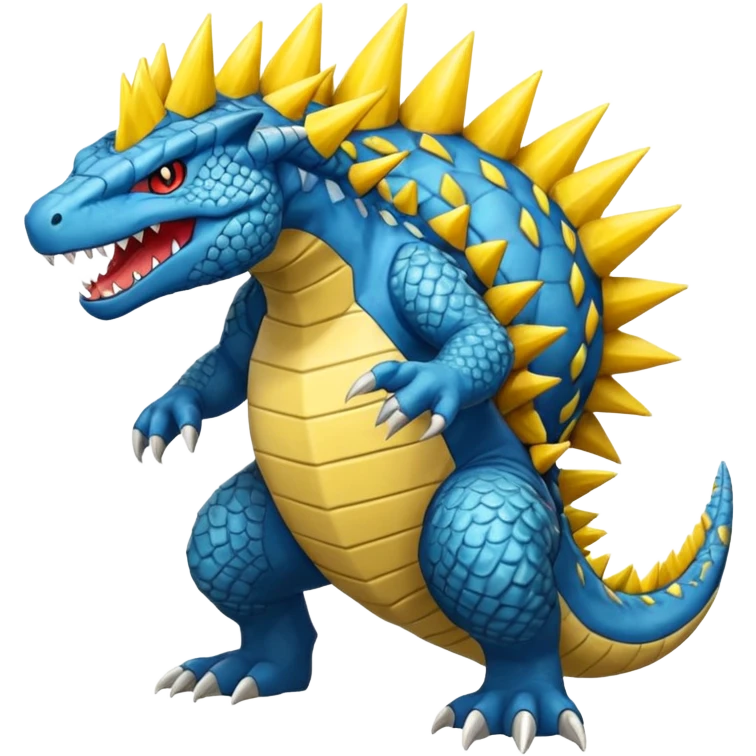 Feraligatr-Helioptile-fusion (full body) emoji