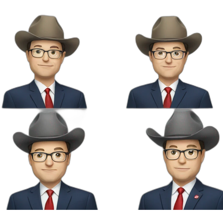 Pierre Poilievre in a maga hat emoji