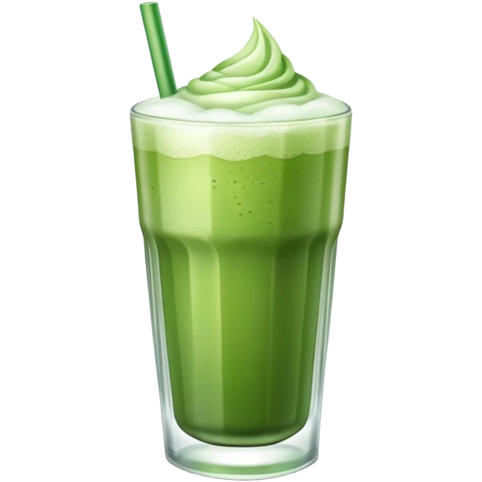 Iced matcha emoji
