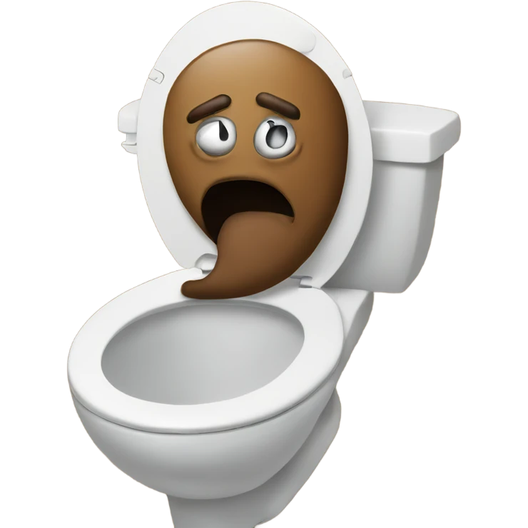 Poop in toilet emoji