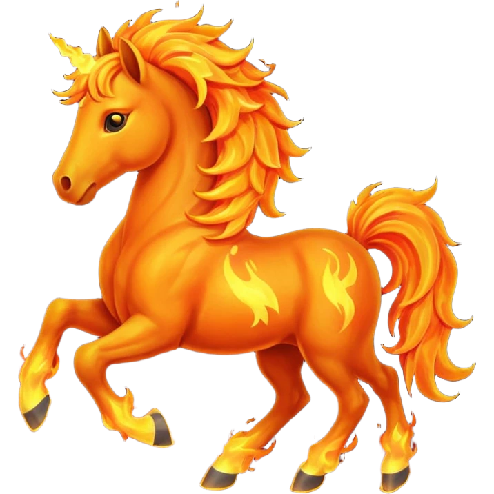 Fire horse emoji
