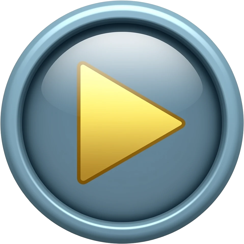 Hazme algo similar a esto con esos colores pero que se un como un boton de camisa, pero en el medio quiero el simbolo de play de color dorado brillante emoji