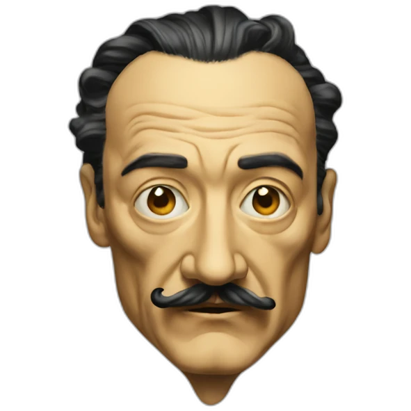 Dalí face emoji