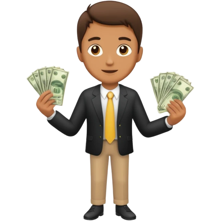 man with money full body emoji