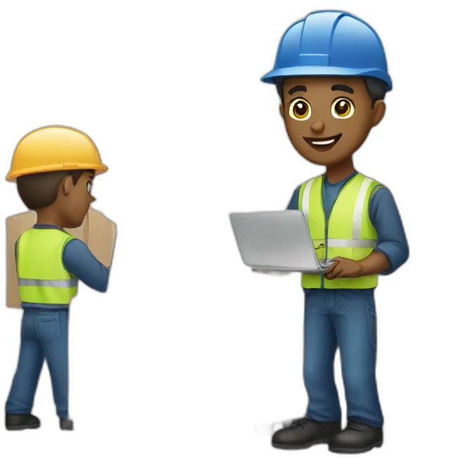 White men working in Freight forwarder emoji