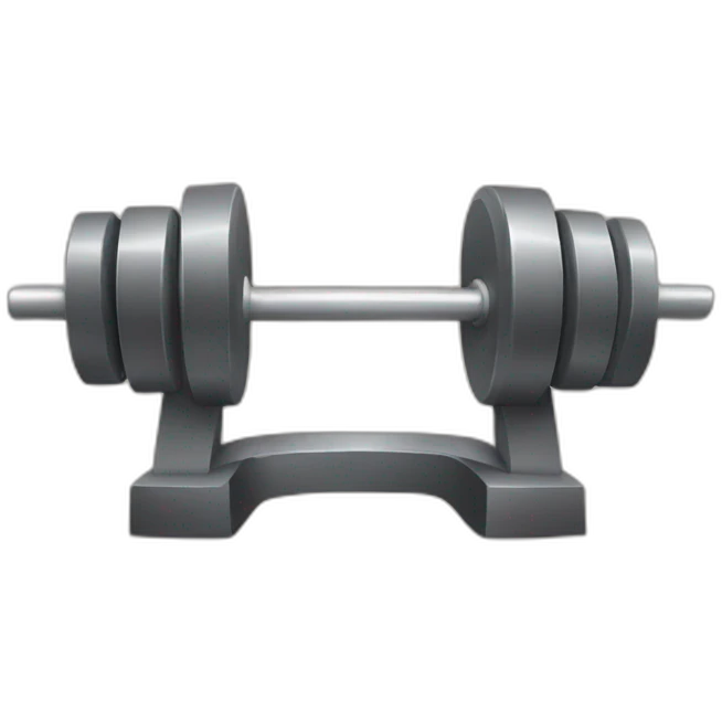 Gym barbell emoji  emoji