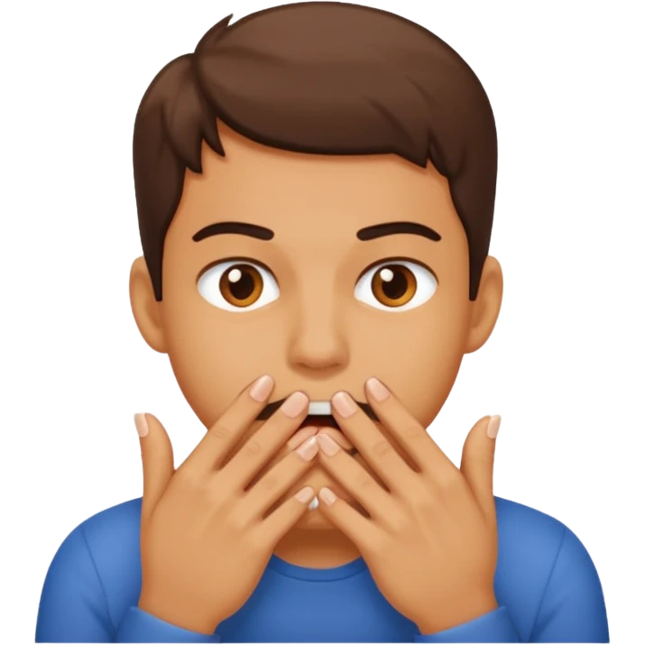 Person bitting nails  emoji