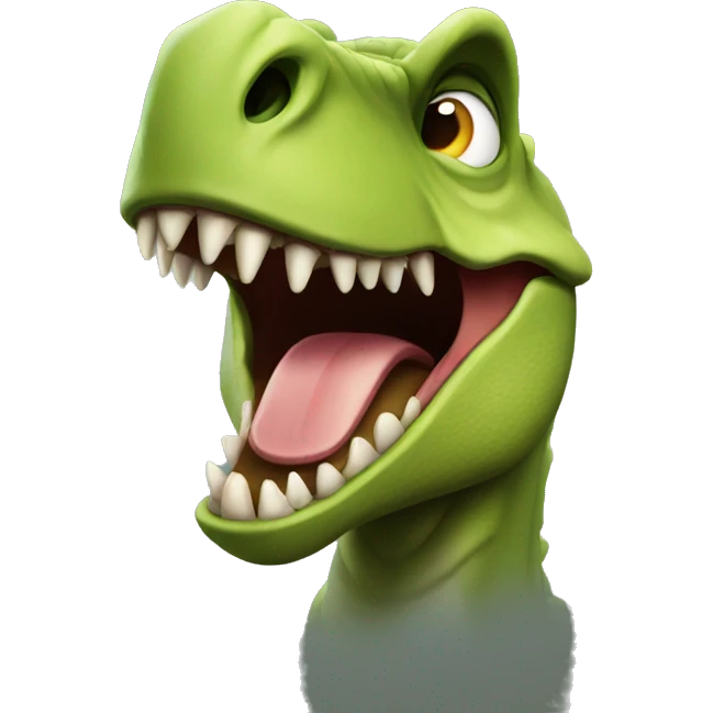 dinosaur is angry  emoji