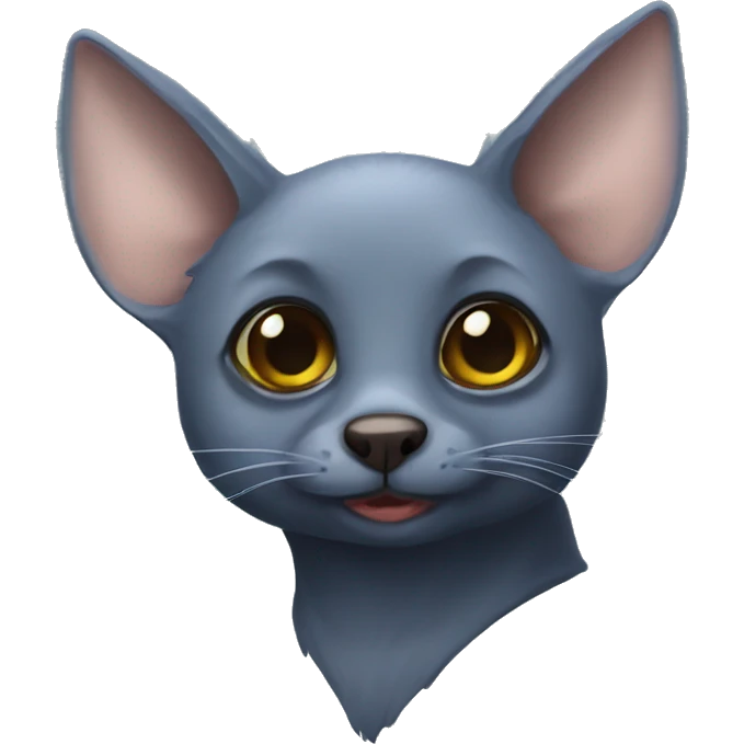 Russian blue bat emoji