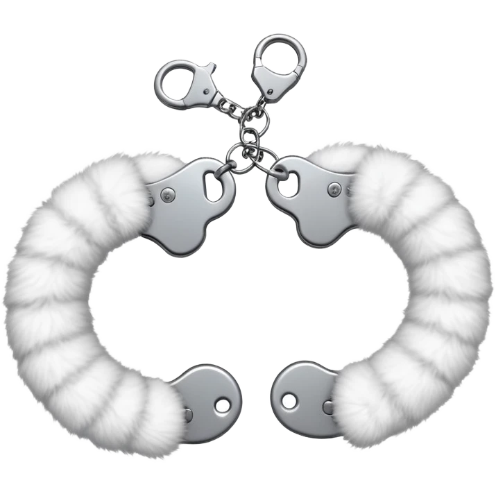Cute Fluffy handcuffs emoji