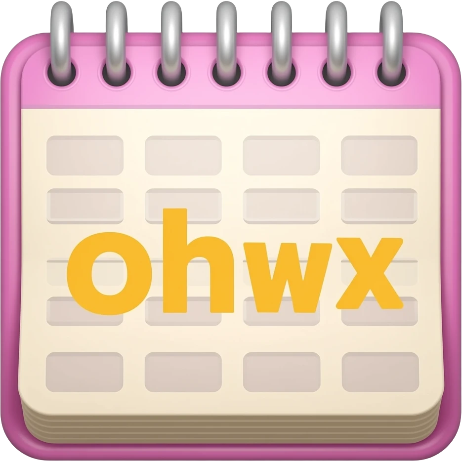 agenda  fuscia y amarillo emoji