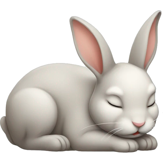Sleeping bunny  emoji