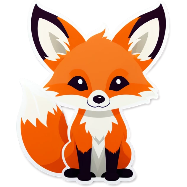 Tiny fox shy emoji