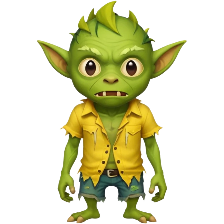 Goblin yellow shirt  emoji