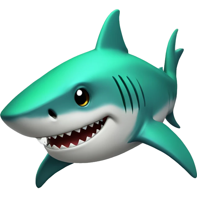 Shark with a top hat green emoji