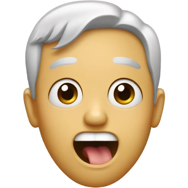 shaking head with tounge out emoji