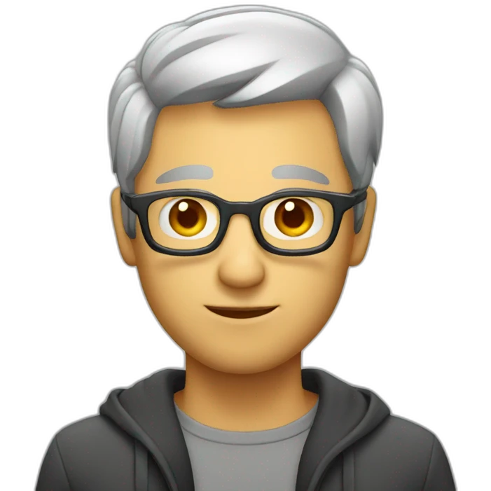 Men with a glass emoji