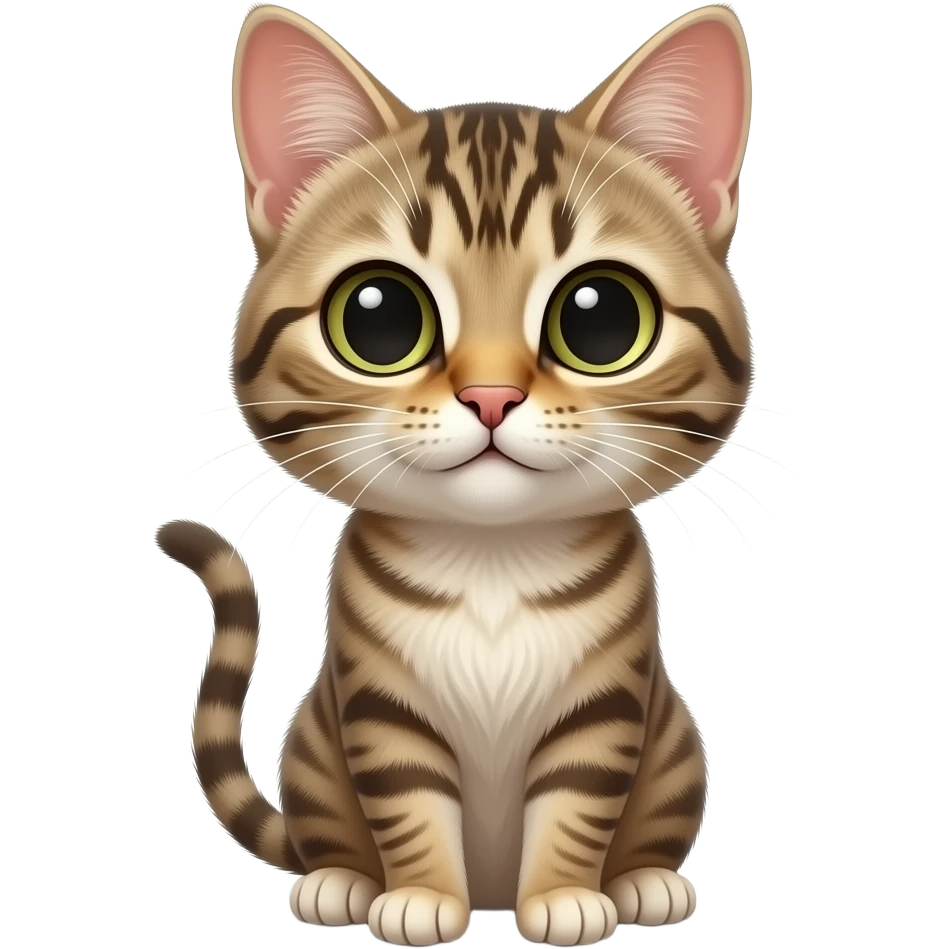 Cute realistic cat-mouse-hybrid-animal emoji