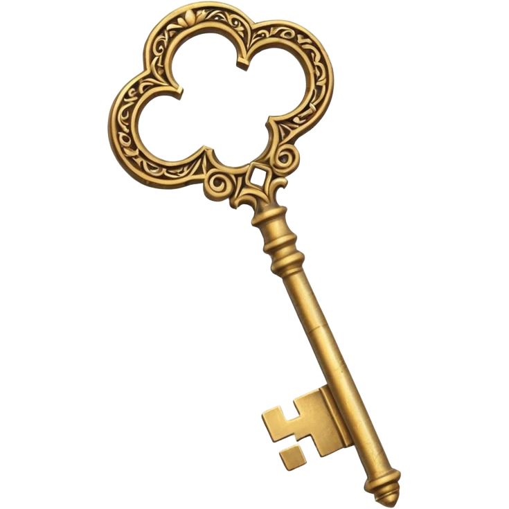 I would like an old gold key, like a magic key to a secret door emoji