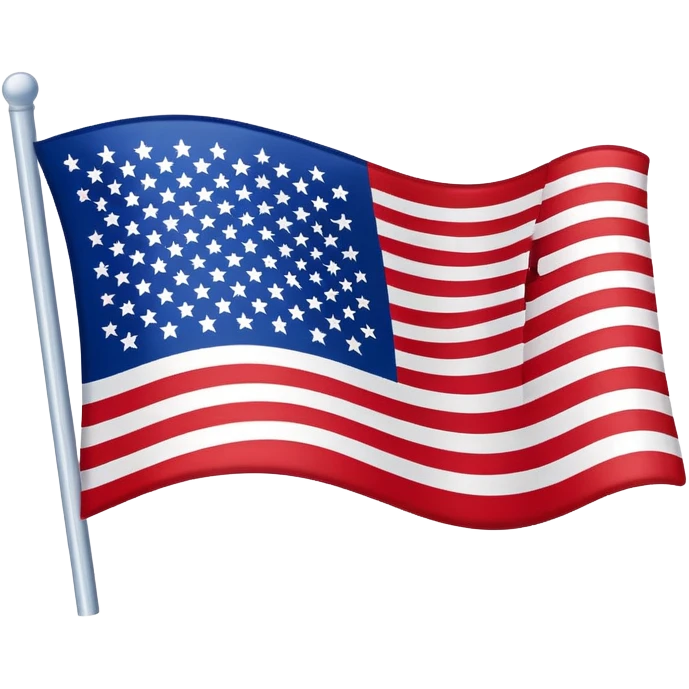 Upside-down USA flag emoji