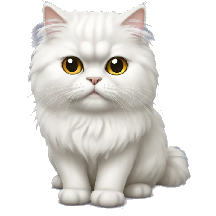 white persian cat emoji